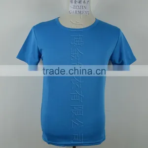 Blue Color Quick dy Dry Fit O-neck Mens Tshirt for Wholesale thumbnail-1