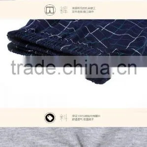 In the Summer of 2016 the European and American New Men Checked Suit Pajamas Leisurewear High-grade Knitted Cotton Leisure With thumbnail-5