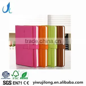 Wholesale A6 PU Cover Custom Printing Logo Office Business Notebook thumbnail-1