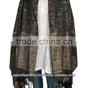 Indian Pashmina Stoles Pashmina Shawl Pashmina Dupatta From Jaipur thumbnail-1