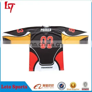 Color Block Men's Ice Hockey Jersey /Sublimation Ice Hockey Sports Wear thumbnail-2
