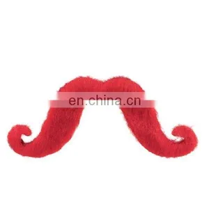 High Quality Beard Red Fashion Design Artificial Mustache Wholesale MH2047 thumbnail-1