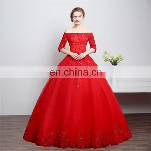 HS1602 Wholesale Price Under $100 Cheap Wedding Dress 2016 thumbnail-5