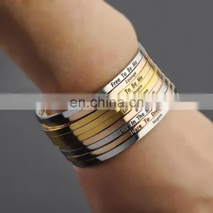 Couple Bracelet Creative Inspired Stainless Steel Jewelry thumbnail-1