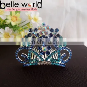 Wedding Rhinestone Tiara Wedding Hair Comb Clip thumbnail-1