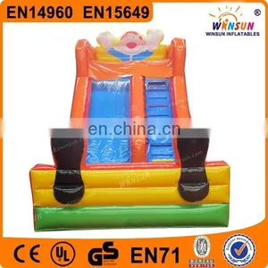 High Quality Mobile Little Inflatable Clown Slide Child Used for Sale thumbnail-2