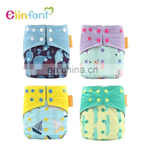 Elinfant Washable Baby Cloth Diapers Nappy New Prints Cloth Diaper thumbnail-1