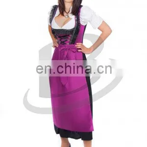 Custom Embroidery Long Dirndl With Blouse & Apron/Trachten Dirndl Dress / Traditional Bavarian Long Dress (Oktoberfest Garments) thumbnail-3