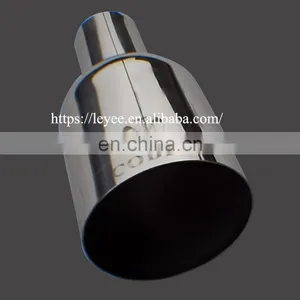 Stainless Steel Titanium Blue Bevel Car Exhaust Tip thumbnail-3