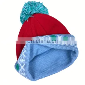 Custom Embroidery Logo Hot Sale Wholesale Cheap 100 Acrylic Beanies With High Quality thumbnail-1