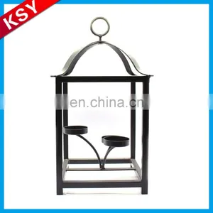 Top Quality Wall Hanging Bottle Lantern Metal Tree Branch Chandelier Candle Holder thumbnail-4