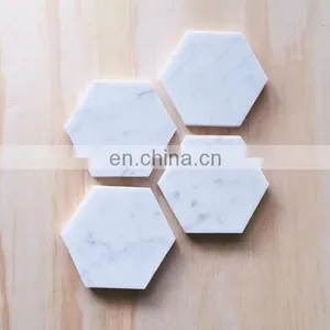 Hexagon Blank Marble Acrylic Coaster,marble Coaster thumbnail-2