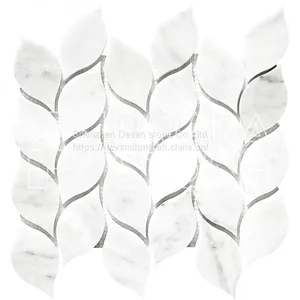 Carrara C White Marble Mosaic Tiles Backsplash Mosaic thumbnail-3