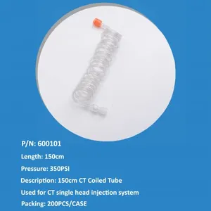 350PSI CT Low Pressure Coiled Tube, Patient Line, Y-Tube For Bayer/Medrad CT, Guerbet CT, Nemoto CT, Medtron CT, Bracco CT, Medtron CT Injectors thumbnail-1