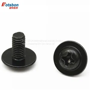 M3/M4 Cross Recessed Pan Head Screws With Collar Phillips Pad Screw Visse Phillip Plaine Puntas Vis Tornillos Vida Viti DIN967 thumbnail-1