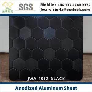 Embossed Anodized Aluminum Sheet, Anodized Aluminum Coil for Aluminum Luggages and Bags Materials, Interior Decorative Materials, Aluminum Curtain Wall Materials thumbnail-1