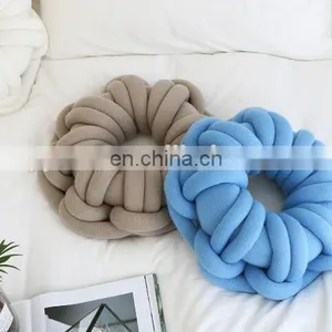 New Fashion Large Donut Cushion Cotton Tube Yarn Braid Yarn Pillow thumbnail-2