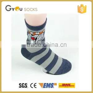 New Products On China Market Tiger Pattern Cotton Sport Child Sock thumbnail-1