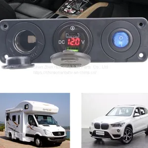 PD QC3.0 12v Dual Usb Charger Socket Panel Mount thumbnail-2
