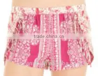 100% Engineering Print Ladies Fringe Shorts thumbnail-1