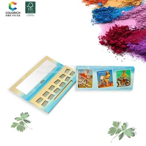 Shimmer Eyeshadow Palette Vegan High Pigment Empty Blush Palette Eyeshadow Pan Cardboard Packaging Empty Eyeshadow Palette Cheap thumbnail-1