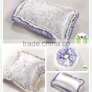 Royal Silver and Purple Bedding Set Luxury Wedding Bedding Set 100% Cotton Embrodiery Bridal Bedding Commerical Bedding Set thumbnail-6