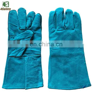 4SAFETY Long Cow Split Leather Work Welding Gloves Men For Europe Germany thumbnail-2