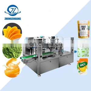 Effervescent Tablet Grease Packaging Salt Machines Fresh Fruit Pack Milk Doypack Pouch Packaging Machine thumbnail-1