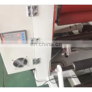 Adhesive Tape Rolls Slitting Rewinding Machine Slitting Rewinder Round Knife Cutting +/-0.10mm 80m/min 600mm 450mm 650mm thumbnail-5
