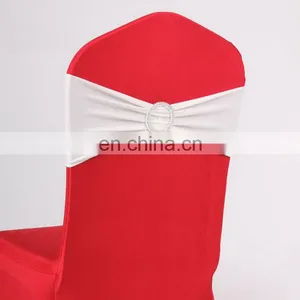 24 Colors Spandex Elastic Wedding Decorative Chair Sashes With Buckle Slider thumbnail-2