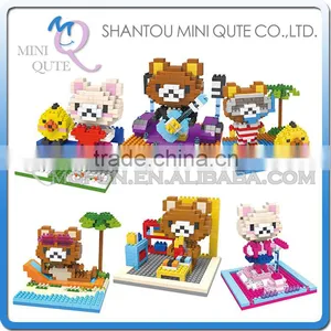 Mini Qute SC Kawaii American Cartoon Rilakkuma Diamond Block Plastic Building Block Boys Educational Toy thumbnail-1