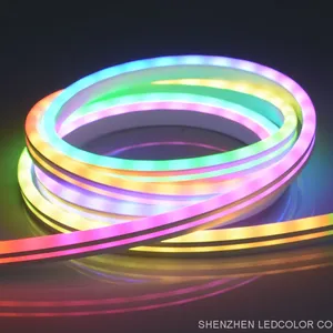 24V Led Neon Strip Light LC8806S-3535 Dream Color 6*13mm 120d/m Cuttable Waterproof Flexible Led Strip Wholesale Price Neon Flex thumbnail-3