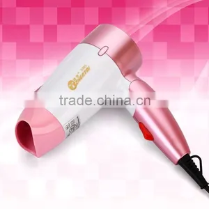 Sweet Pink Hair Dryer Fashion Folding Hair Dryer for Girls thumbnail-1