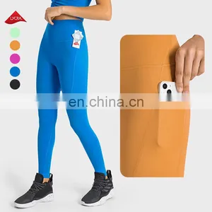 Custom Workout Sport Side Pockets Breathable Leggings Fitness Butt Lifting Sports Sexy Gym High Waist Yoga Leggings For Women thumbnail-1