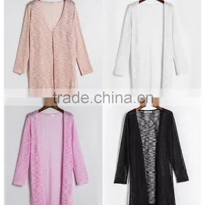 Hot Selling Summer Lady Cotton Knit Shirt Cardigan Shawl Breathable Sun Protection Clothing thumbnail-4