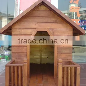 Large Waterproof Wood Dog Kennels With Bitumen Roof thumbnail-1