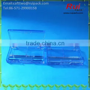 Mini All Clear Eyeshadow Case With Mirror, Small All Transparent Brow Powder Case thumbnail-1