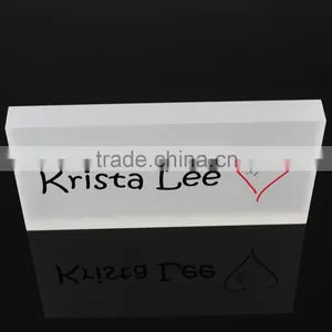 Frosted Acrylic Block Cube Acrylic Ice Block Solid Acrylic Logo Blcok RL014 thumbnail-1