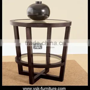 CT-072 Tubbiness Glass Top Side Coffe Table thumbnail-1