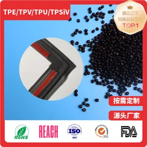 TPE/TPV/TPS Granular Materials for Automotive Sealing Strip With Adhesive Sliding Material thumbnail-1