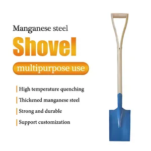 Heavy Duty Rail Steel Spade With Sharp Blade for Hard Soil Sand Mud and Field Digging thumbnail-4