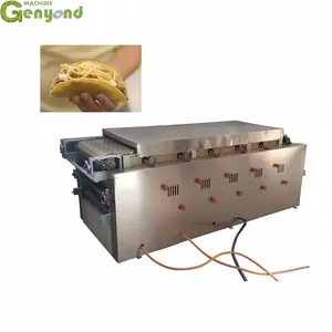 Factory Genyond Tacos Chapati Arabic Pita Bread Turkish Flour Tortilla Forming Pressing Baking Making Machine Production Line thumbnail-5