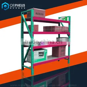 Metal Supermarket Furmiture Goods Shelf System 4 Tier Storage Rack Price Quality Choice thumbnail-1