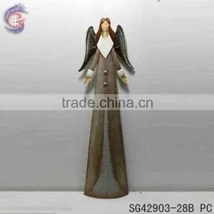 Large Angel Statues With Rusty Metal Guardian Angel Statue thumbnail-5