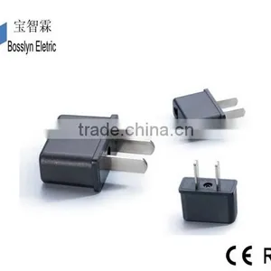 CE ROHS Approved ABS Material US Japan China Taiwan Type A to EU US Type C Plug Travel Adapter Converter thumbnail-3