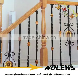 Simple Interior Cast Iron Railings/stairing Railing/wrought Iron Hand Railings/interior Wrought Iron Stair Railings thumbnail-1