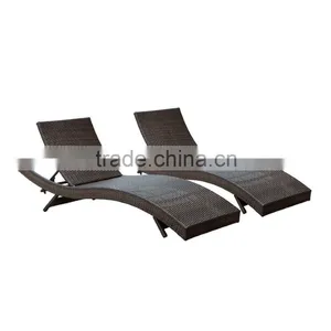 Rattan Outdoor Deck Chair Beach Wicker Lounge Chair Rattan Deck Chair thumbnail-3