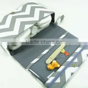 Custom Large Baby Care Chevron Fashion Diaper Bag Baby Nappy Bag Quality Choice thumbnail-6