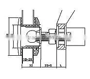 Routel Glass Spider Fittings, Curtain Wall Spider Fitting KE-58A thumbnail-2