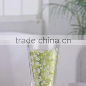 Engraving Logo and Graceful Design Double Wall Glass Tea Cup thumbnail-1